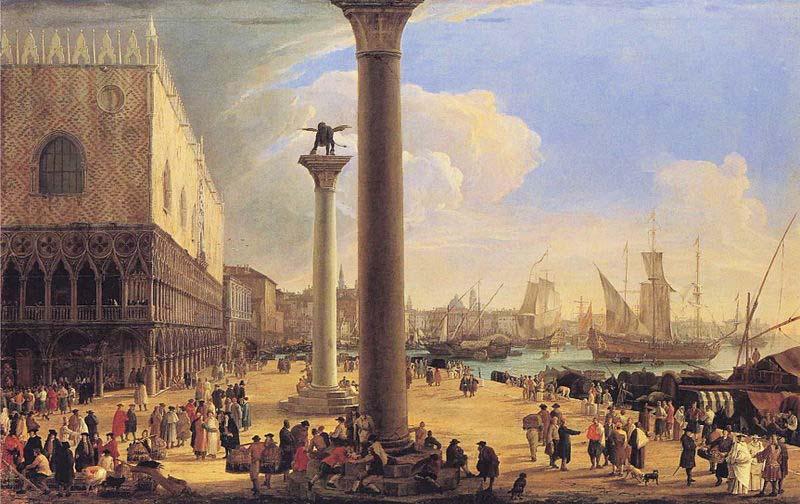 unknow artist The Dock Facing the Doge's Palace oil painting picture